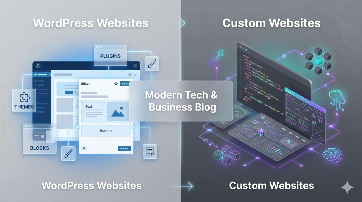WordPress vs Custom Websites: What Businesses Should Choose in 2026